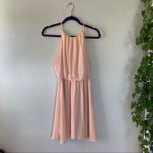 Francesca’s Flawless Blush Pink Dress M